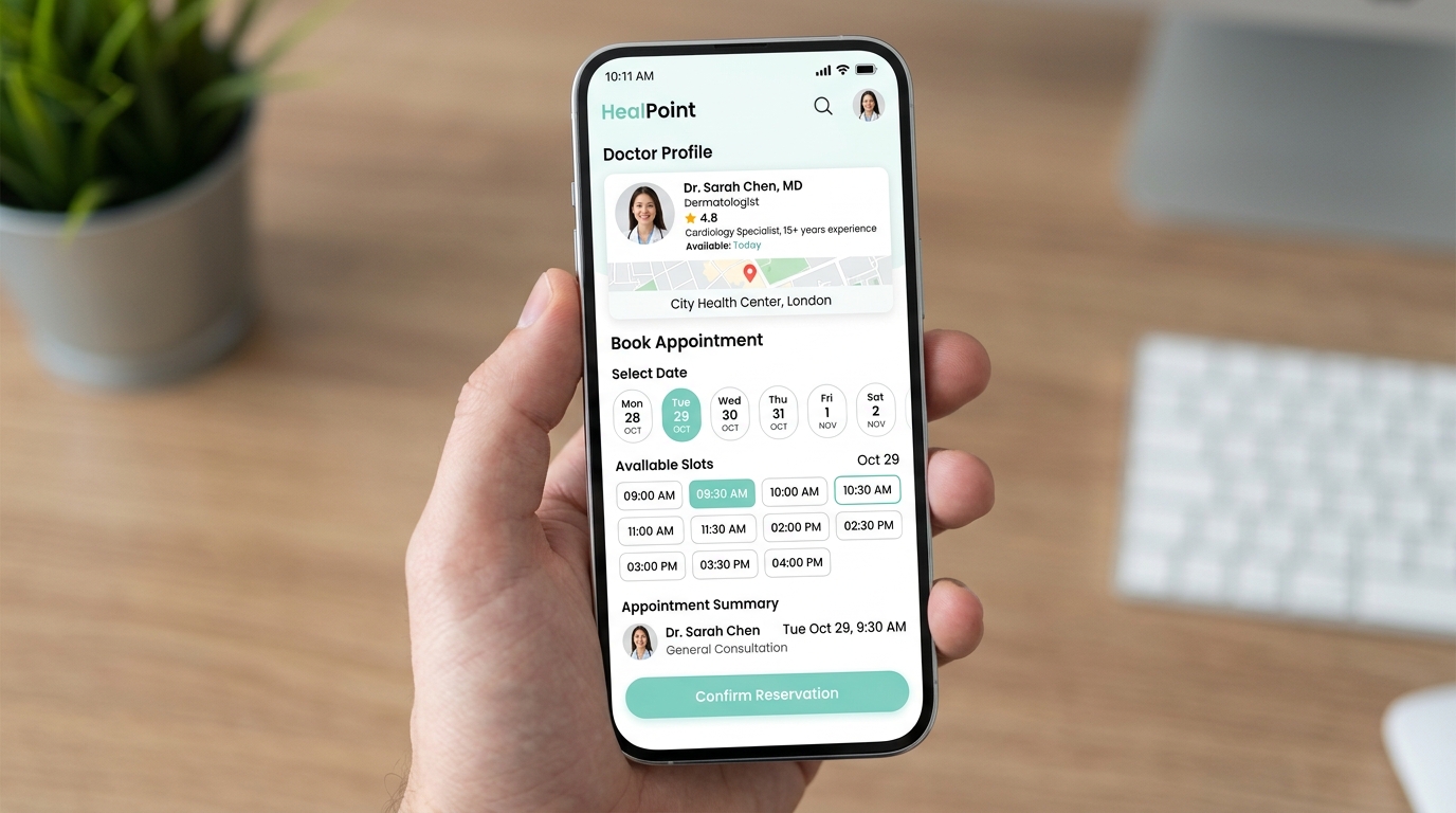 Mobile Reservation Mockup